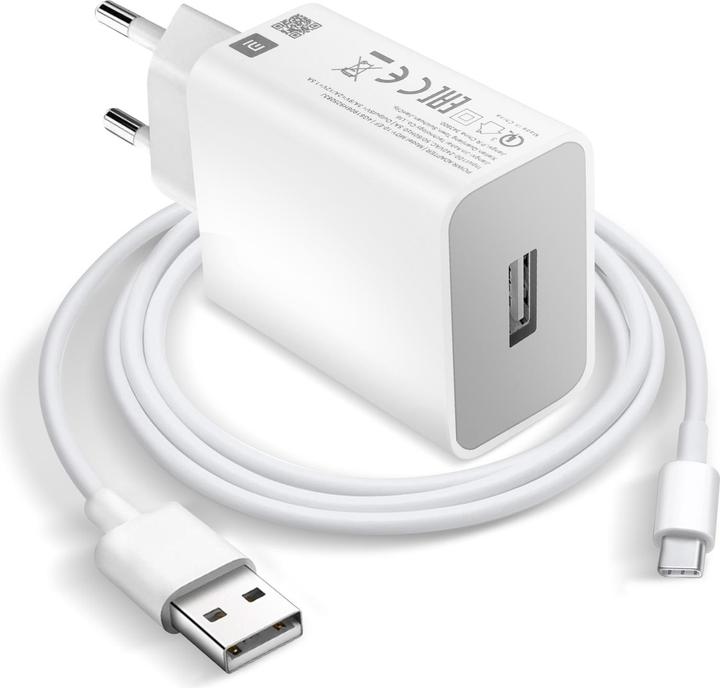 Xiaomi USB-Ladegerät + USB-C Kabel (18 W)