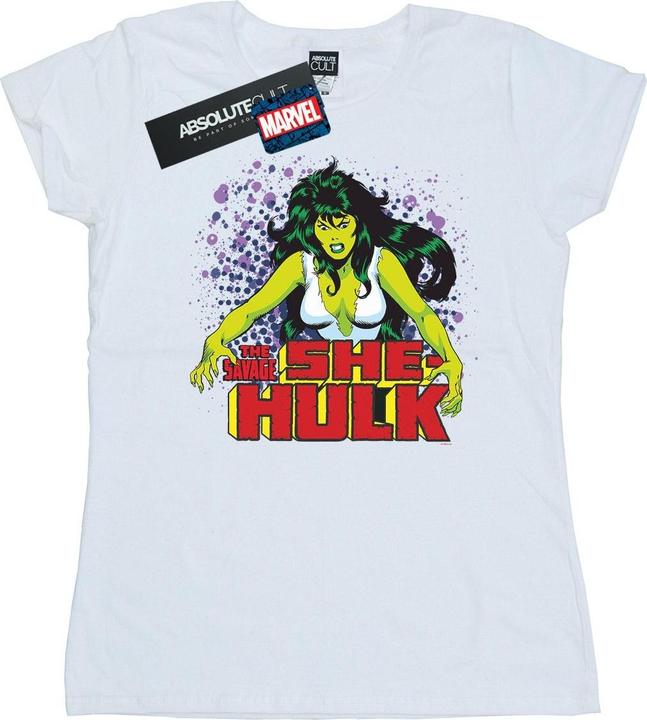 Actual product image Womens/Ladies The Savage She-Hulk Cotton T-Shirt (XXL)