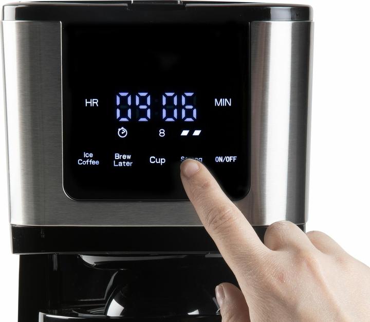 Produktbild Domo CAFETIÈRE DO733K 1,25L 10 TASSES MUG 400ML COMMANDES TACTILES/ÉCRAN LED FILTRE PERMANENT