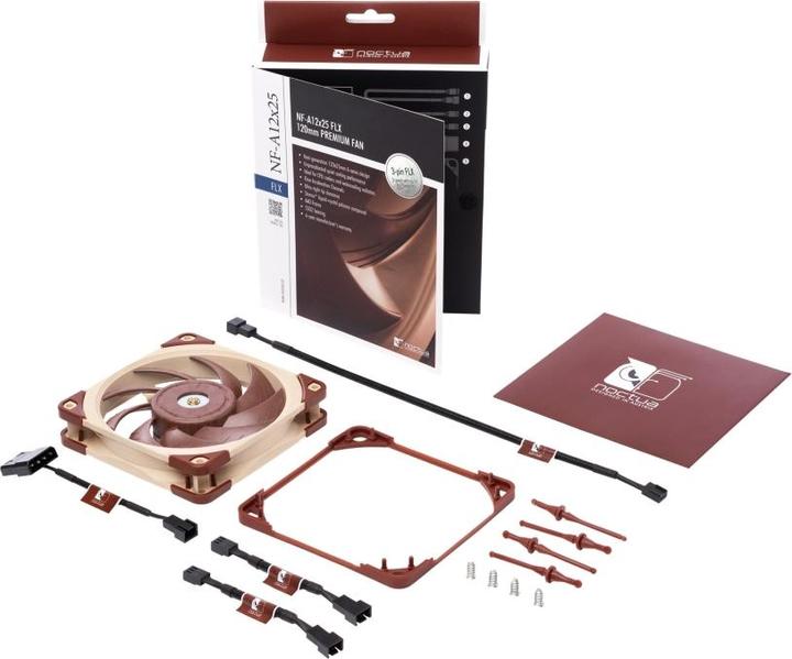 Actual product image Noctua NF-A12x25 FLX fan (120 mm, 1 x)