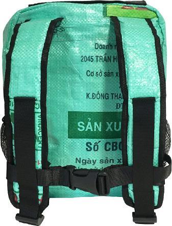Produktbild Bekos Upcycling - Kinderrucksack aus recycelten Futtersäcke Frosch S (6 l)