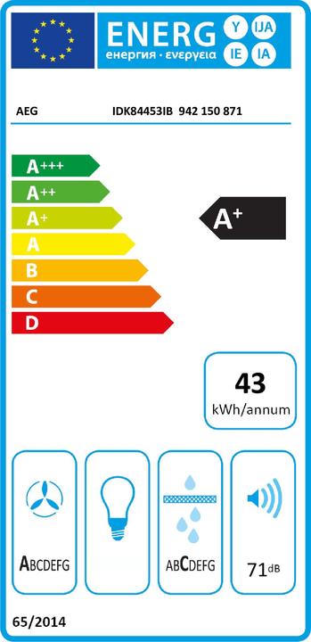 Etichetta energetica AEG Piano cottura IDK84453IB