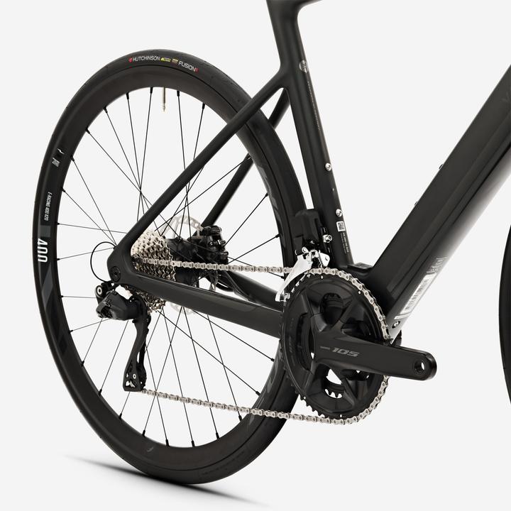 Actual product image Van rysel E-road bike Carbon E-EDR CF Mahle X20 Shimano 105 Di2 green