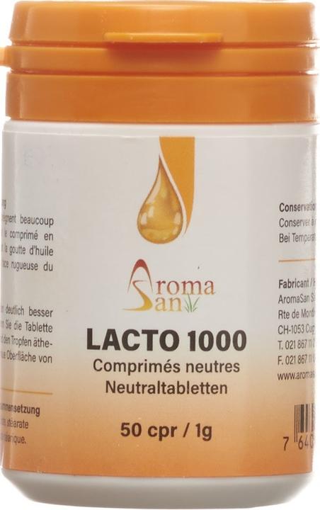Produktbild AromaSan Lacto 1000 Neutraltabletten (50 Stk) (50 Stück, Tabletten, 70 g)