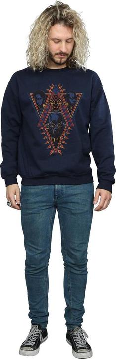 Immagine prodotto Felpa uomo Black Panther Tribal Heads in cotone (S)
