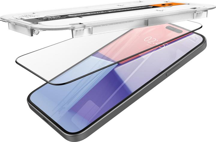 Produktbild Spigen GEHÄRTETES GLAS GLAS.TR „EZ FIT“ FC 2ER-PACK IPHONE 15 PLUS SCHWARZ (2 Stück, Apple iPhone 15 Plus)