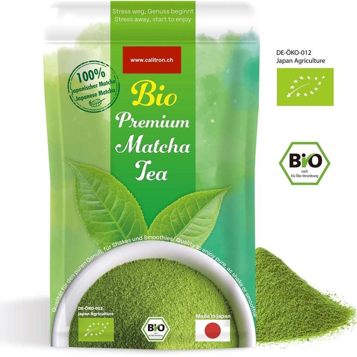 Actual product image Calimatcha Matcha Set Rokku Tamago mit 30g Premium Bio-Matcha