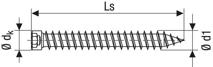 Image du produit Spax Ancrages de châssis à tête cylindrique ®-RA (100 Vis par pièce)