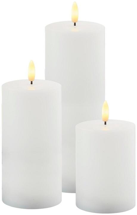 Produktbild Sirius LED-Kerzen Set Sille Outdoor, Ø 7.5 cm, Weiss, 3 Stück (3 x)