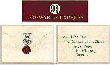 Actual product image NoName HARRY POTTER - Lettre Poudlard - Set de 3 magnets (3 x)