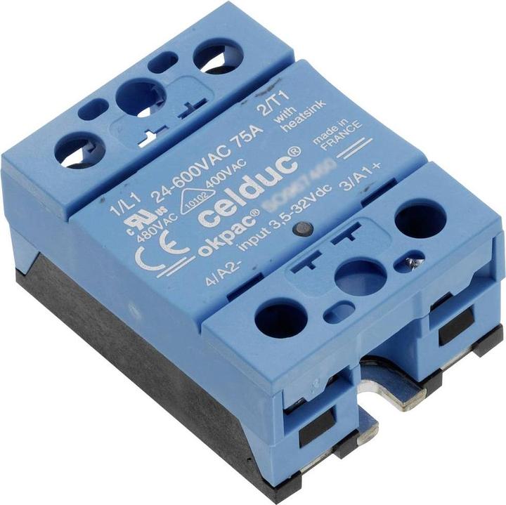 Produktbild Celduc Halbleiterrelais SO863970 35 A Schaltspannung (max.): 510 V/AC 1 St.