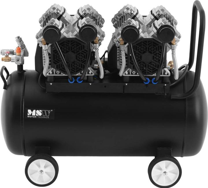 Produktbild MSW Kompressor ölfrei 3 - 12 bar 50 L 3000 W Druckluft-Kompressor Luftkompressor (12 Bar, 50 l)