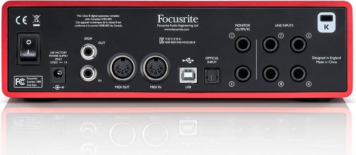 Produktbild Focusrite Scarlett 18i8 2nd Gen (USB)