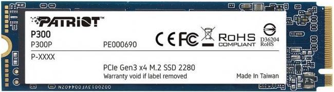 Image du produit Patriot P300 SSD 512 GB (512 Go, M.2 2280)