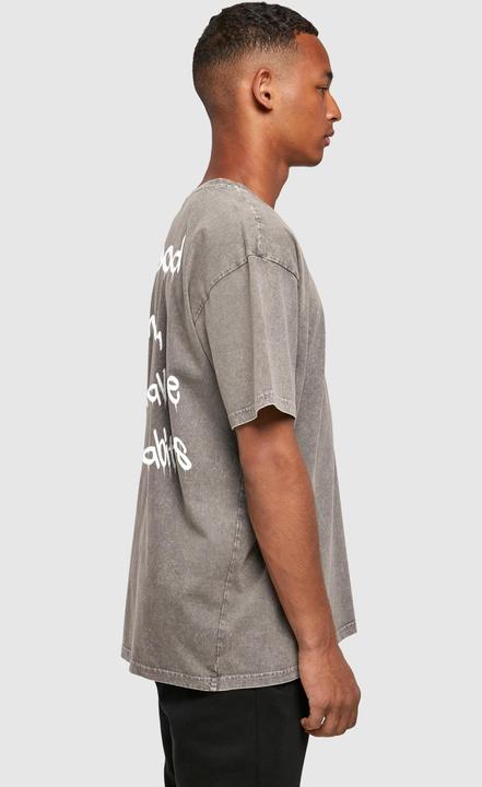 Immagine prodotto Merchcode Bad Habits - Maglietta oversize pesante lavata con acido - 112633 (S)