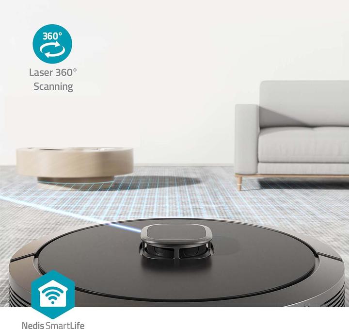 Actual product image Nedis SmartLife Robot Vacuum Cleaner Laser navigation | Wi-Fi | Collection container capacity: 0.6 l | Au (Vacuum mopping robot)
