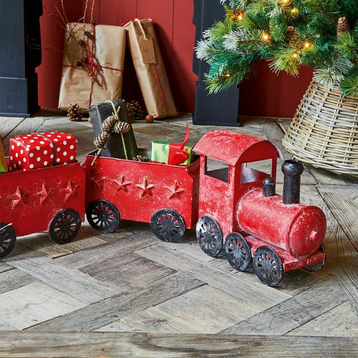 Actual product image Loberon Deco train Ayene red / black