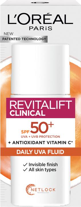 L'Oréal Paris L'Oréal - Revitalift Clinical Daily Moisturising Fluid SPF50 - 50ml (Crema solare, SPF 50, 50 ml)