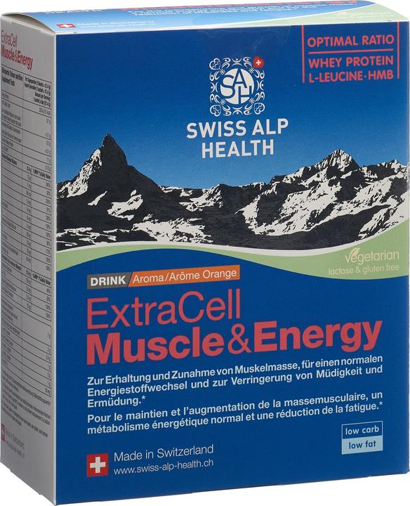 Immagine prodotto Swiss Alp Health Muscle & Energy Drink Arancia Vegetariana Plv (20 Pezzo/i, Bustina, 527 g)