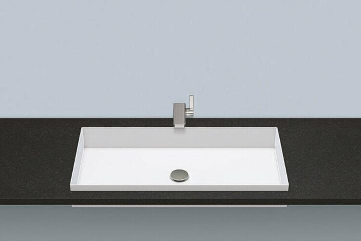 Produktbild Alape Einbaubecken EB.ME750, rechteckig B: 750mm H: 111mm T: 375mm, 2227503000, weiss (375 mm, 750 mm)