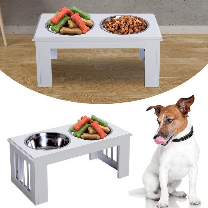 Immagine prodotto Swisshandel24 Ciotola per cani rialzata, ciotola per cibo, ciotole in acciaio inox, ciotola per cibo per animali (2 l)