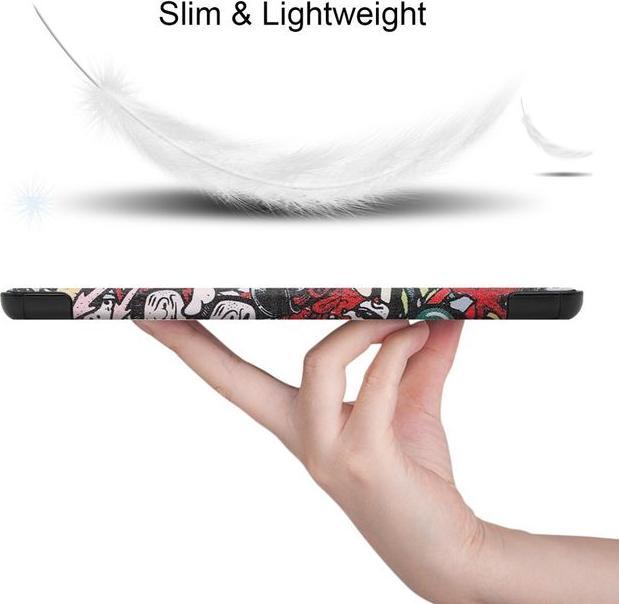 Produktbild MU Style Dreifach faltbare Hülle mit Muster (Galaxy Tab S7+)