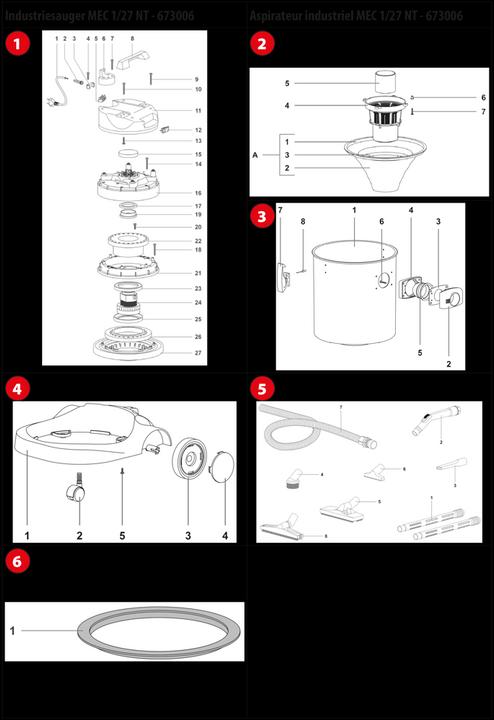 Actual product image Proton Industrial vacuum cleaner MEC 1/27 NT (Wet dry vacuum cleaner)