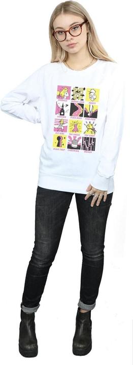 Actual product image Disney Womens/Ladies Tinkerbell Squares Sweatshirt (XXL)