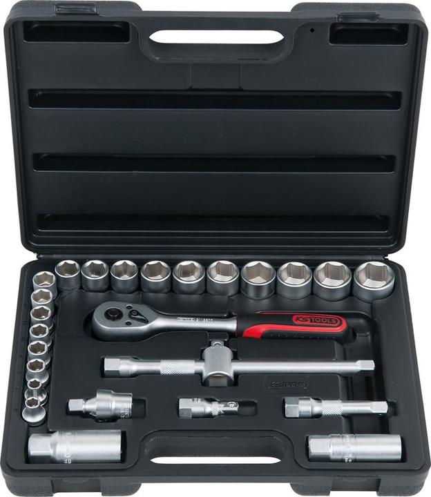 KS Tools 3/8 Steckschl.-Satz 26-tlg. (24 mm, 19 mm, 16 mm, 23 mm, 10 mm, 22 mm, 12 mm, 13 mm, 11 mm, 15 mm, 14 mm, 21 mm, 18 mm, 17 mm, 20 mm)