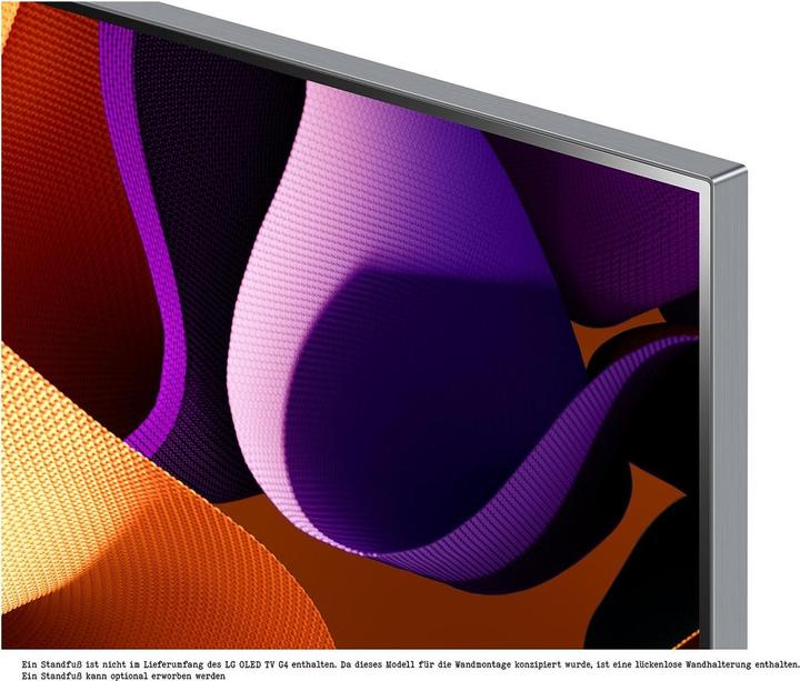Actual product image LG OLED65G48LW 4K OLED evo TV (2024) Gallery Design 164 cm (65) (65", G4, OLED, 4K, 2024)