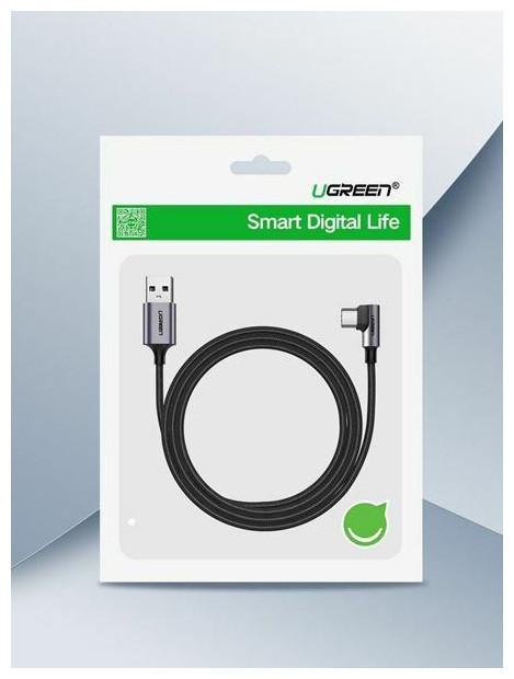 Produktbild Ugreen USB-C gewinkelt zu USB-A 2.0 A Datenkabel (2 m, USB 2.0)