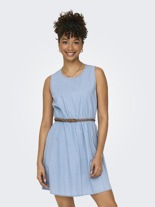 Produktbild Only Normal geschnitten Rundhals Breite Träger Kurzes Kleid Jeanskleid (XS)
