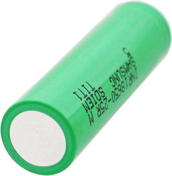 Actual product image Samsung Battery INR18650 25R, unprotected (18650, 2500 mAh)