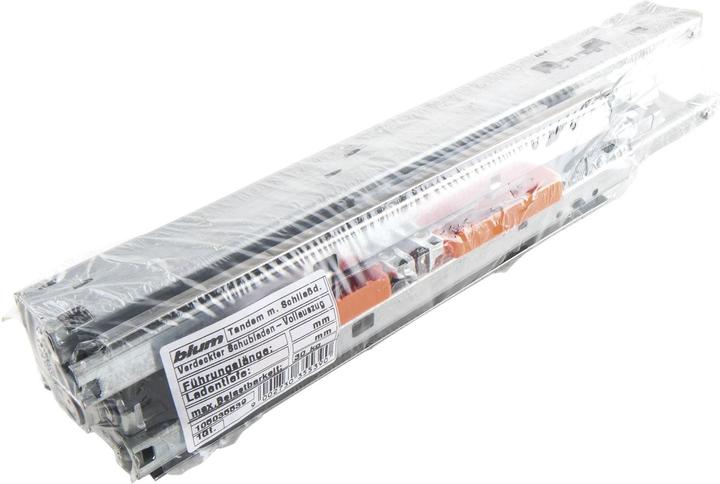 Produktbild Blum Tandem Schubladen-Auszug 450mm Teilauszug mit Softclose 1 Paar + Kupplung