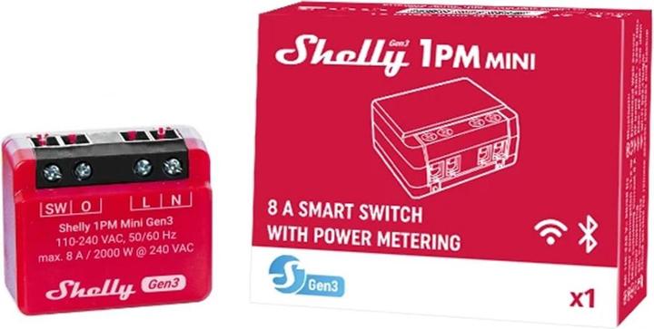 Immagine prodotto Shelly 1PM Mini Gen3 (Attuatore dell'interruttore)