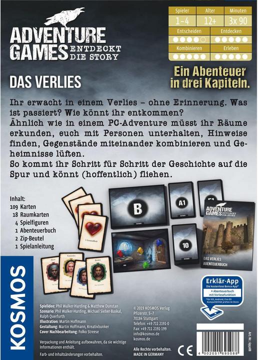 Produktbild Kosmos Adventure Games - Das Verlies (Deutsch)