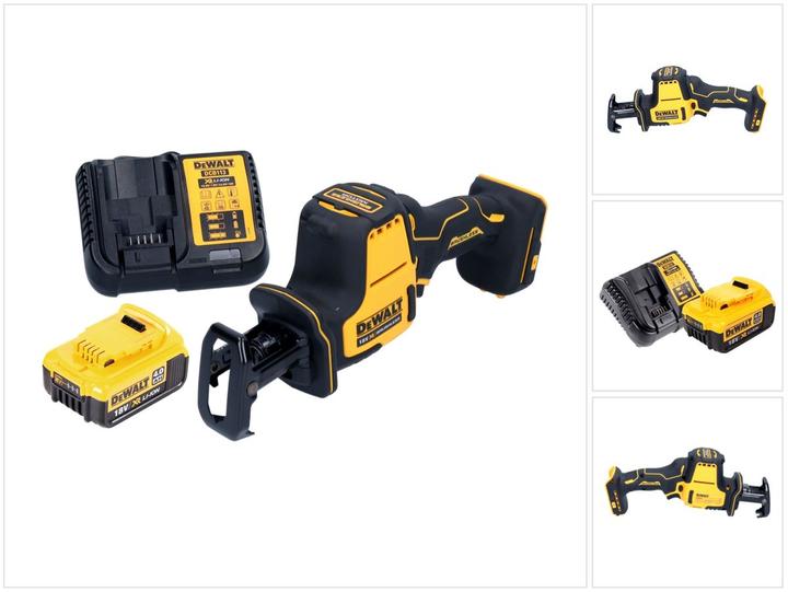 Produktbild DeWalt DCS 369 M1 Akku Säbelsäge Reciprosäge 18 V Brushless + 1x Akku 4,0 Ah + Ladegerät