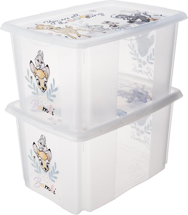 Actual product image keeeper karolina set with lid bambi (55.5 x 40 x 30 cm, 45 l)