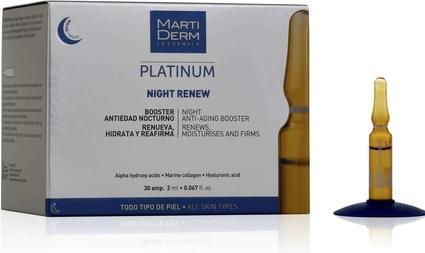 Actual product image Martiderm Platinum Night Renew Ampoules 30 x 2 ml (60 ml)
