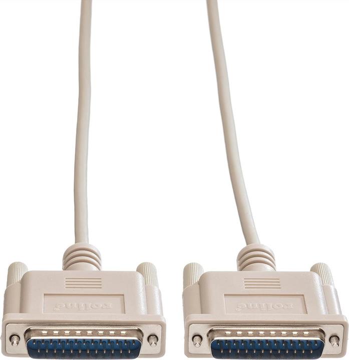 Actual product image Roline Serial cable, male Sub-D 25 / male Sub-D 25 (3 m, VGA)
