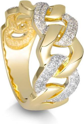 Actual product image Breuning RING - BRILL. 0,462 Ct. H/si (61, 750/18 K Gold)