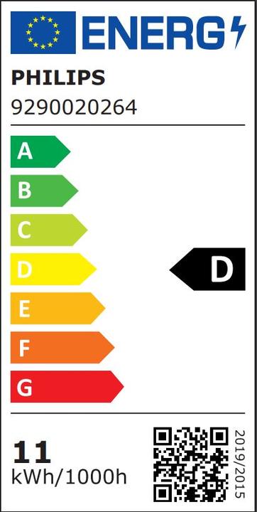 Energy Label Philips CorePro Glass LED bulb (E27, 10.50 W, 1521 lm, 1 x, D)