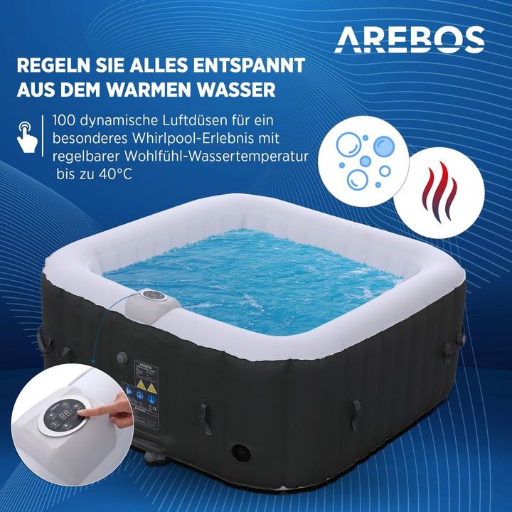 Produktbild Arebos Whirlpool aufblasbar (4 Pers.)