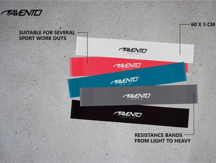 Actual product image Avento Strip exercise set 42SA 5pcs (0.60 m)