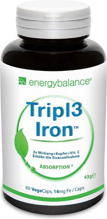 Energybalance Tripl3 Iron Eisen (60 Stück, Kapseln, 43 g)