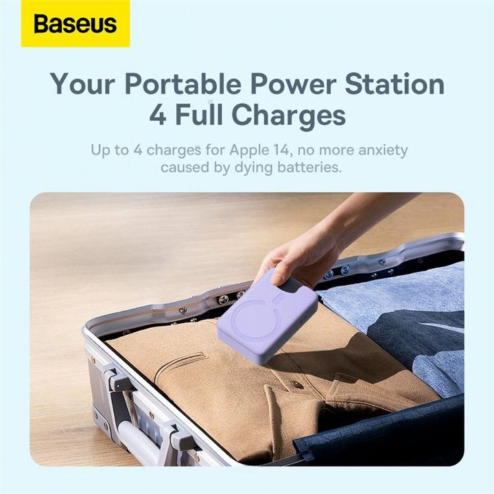 Produktbild Baseus Powerbank Magnetic Mini 20000mAh 20W (purple) (20000 mAh, 20 W, 74 Wh)