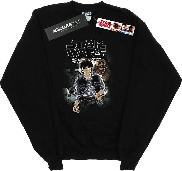 Actual product image Star Wars Mens Han And Chewie Anime Sweatshirt (M)