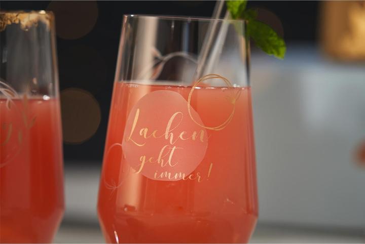 Actual product image Leonardo Longdrink glass Presente Laughter 365 ml, 2 pieces, Transparent (3 dl, 4 x, Long drink glasses)