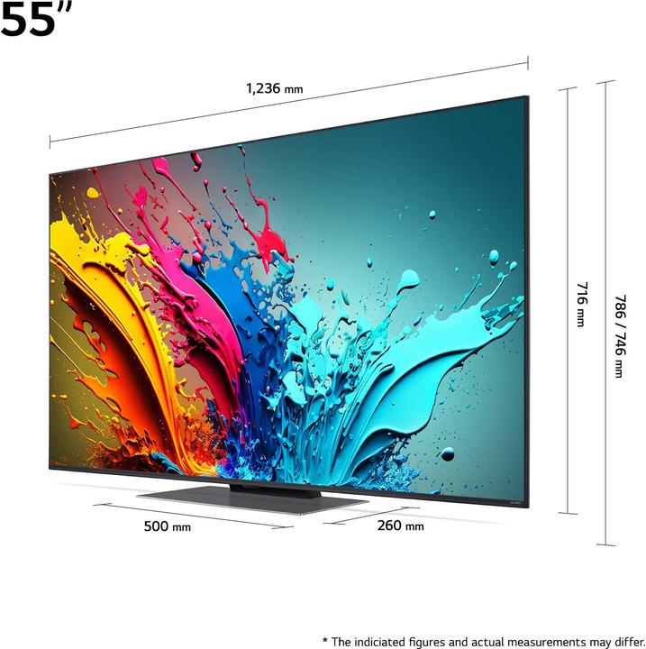 Produktbild LG 55QNED87T6B (55", QNED87, QNED, 4K, 2024)