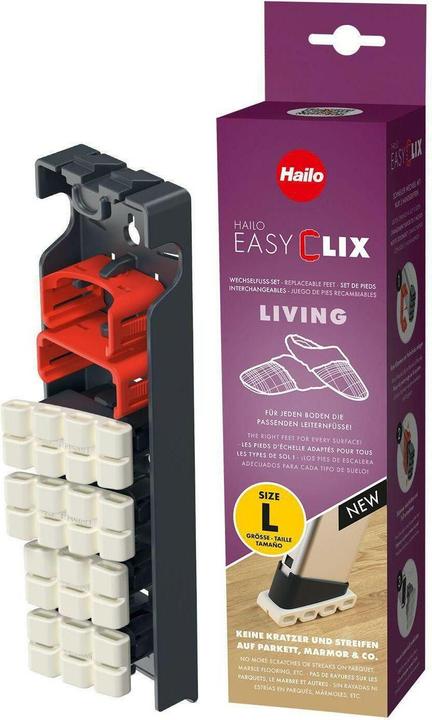 Hailo EasyClix Living - Size L, Wechselfuss-Set